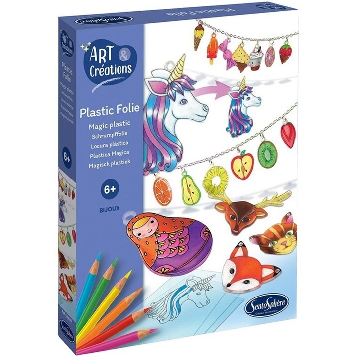 Kreatív készlet 'Plastic Magic - Jewels', Sentosphere, 6 év felett