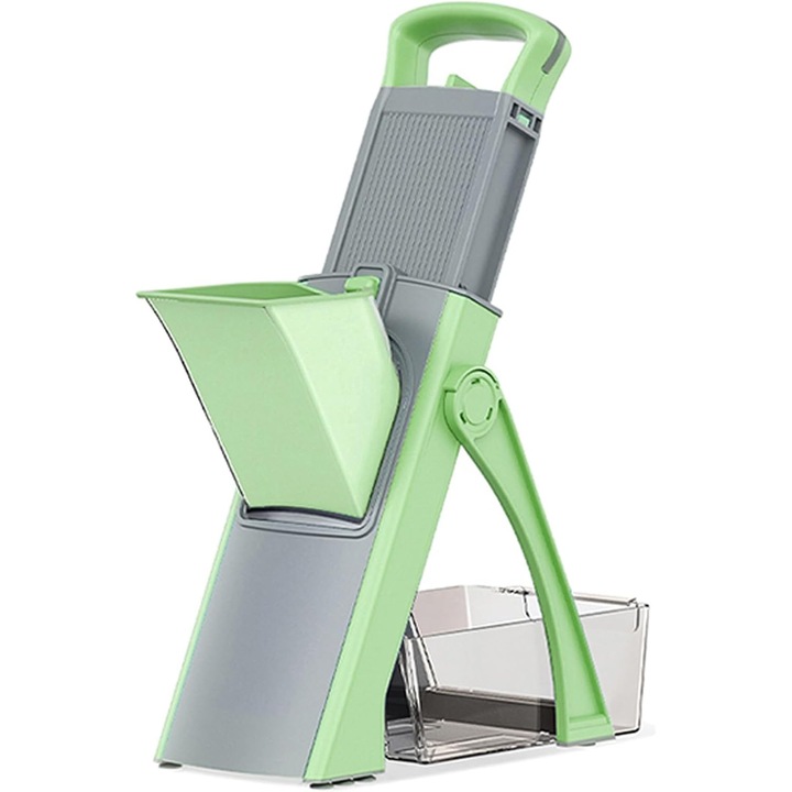 Feliator manual multifunctional, ajustabil 1-8mm, inox, alb, compact