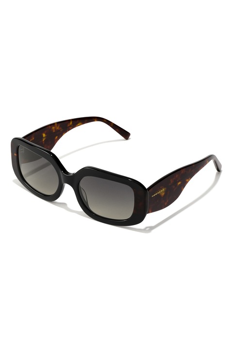 Hawkers, Ochelari de soare dreptunghiulari cu lentile degrade Sunflare, 53-19-142, Negru/Maro