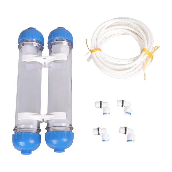 Carcasa filtru dublu strat T33 pentru acvariu, plastic, 30.5x11.5cm, set