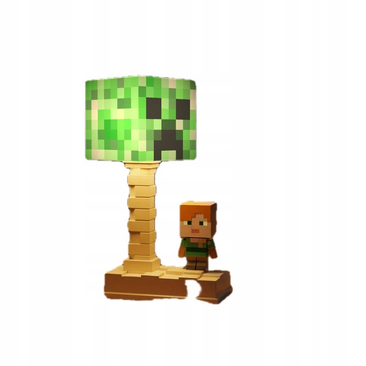 Нощна лампа Minecraft, Pan i Pani Gadżet, 5 LED режима, USB-C, 18x10.5см