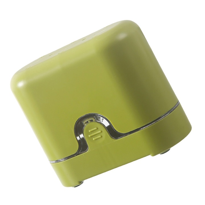 Instrument pentru cirese cu taietor si scoatere samburi, otel inoxidabil, verde, 11.9x5.5x10 cm