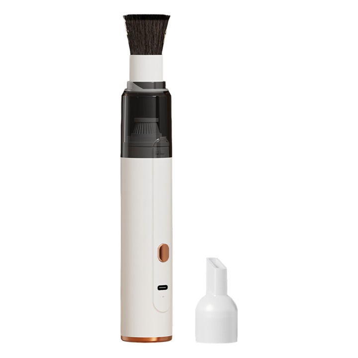 Aspirator portabil pentru praf de cafea, alb, 3.6x22cm