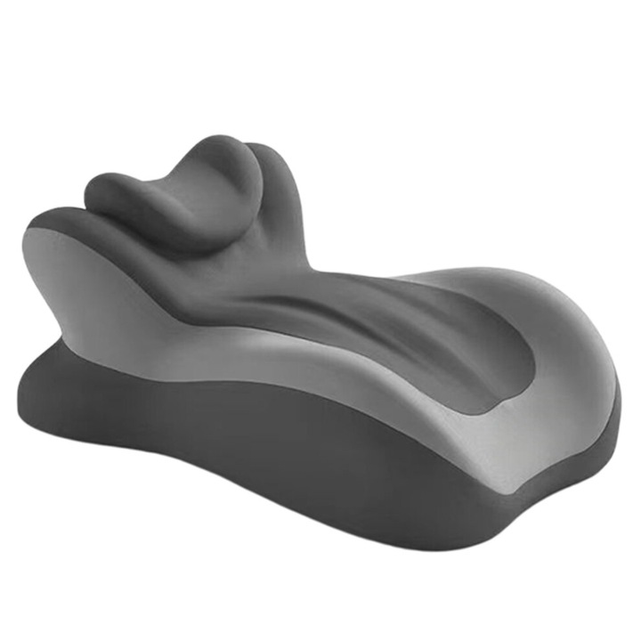 Perna multifunctionala din spuma cu memorie si matase de lapte, 54x38x26cm, bej