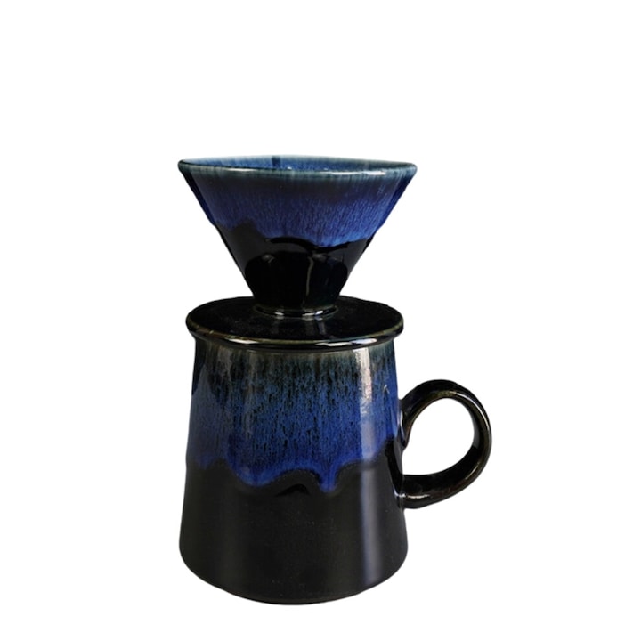 Cafetiera manuala ceramica V60, 460ml, alb