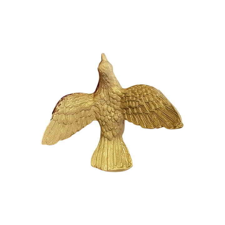 Függönytartó fém madár, bronz, 1 db