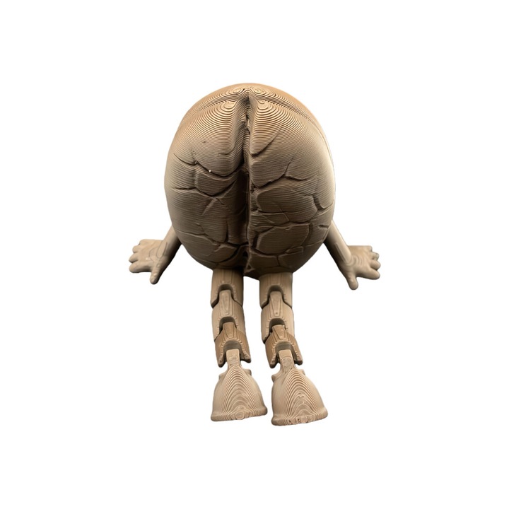 Figurina boabe de cafea cu picioare articulate, maro, 3D, compacta