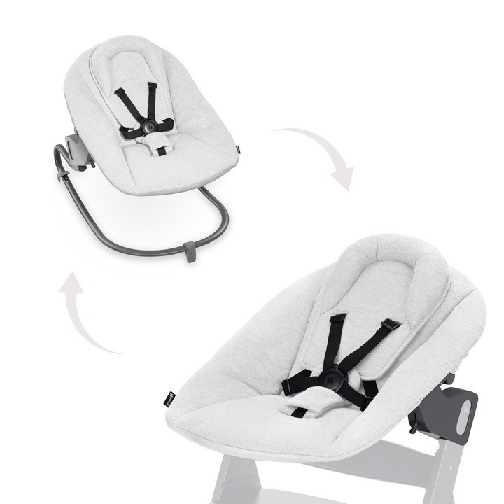 Hauck Alpha Bouncer Premium pihenőszék, világosszürke 50x30x40cm