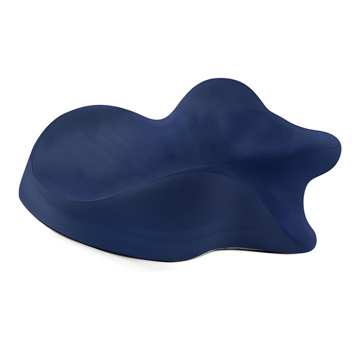 Perna corp reglabila spuma memorie, gri-albastru inchis-50x88x24cm