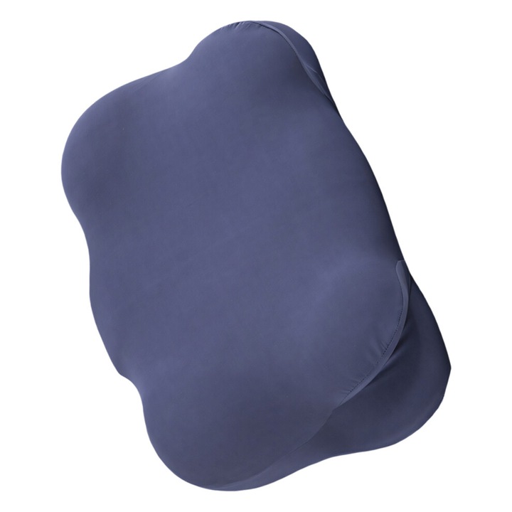 Perna ergonomica spuma memorie fluture albastru inchis 37x57cm