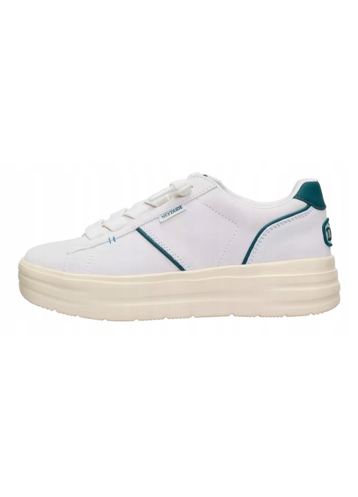dama, Hey Dude, Karina Dbl Duo Suede, alb bej, platforma 5, Alb