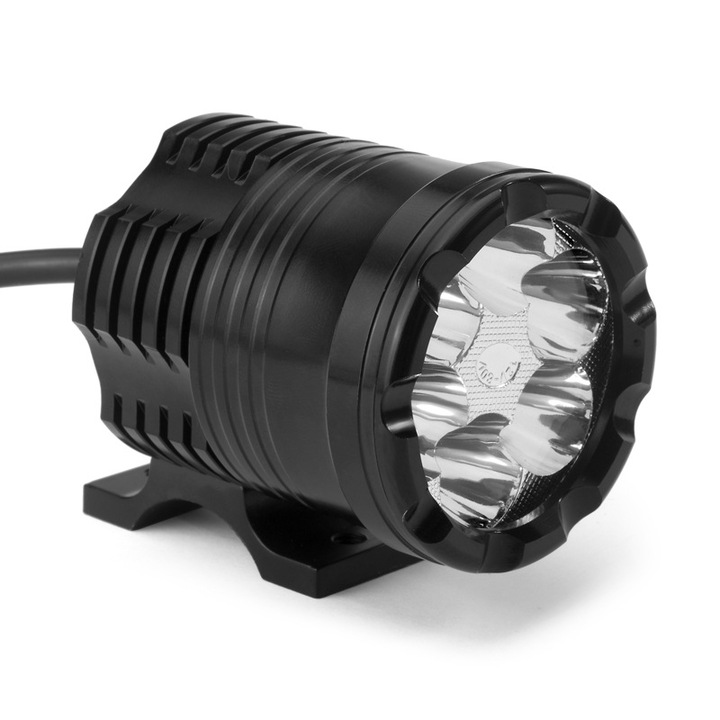 Faruri pentru motociclete, lumini auxiliare LED, faruri fata LED rotunde de 40W, faruri anti-ceata, spoturi LED, faruri suplimentare, 12V 24V 3600LM pentru ATV rutier 4X4, 2 bucati