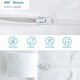 Husa protectie saltea Bedecor, 90 x 200 x 20 cm, impermeabila, cu fermoar, culoare alb