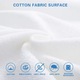 Husa protectie saltea Bedecor, 90 x 200 x 20 cm, impermeabila, cu fermoar, culoare alb