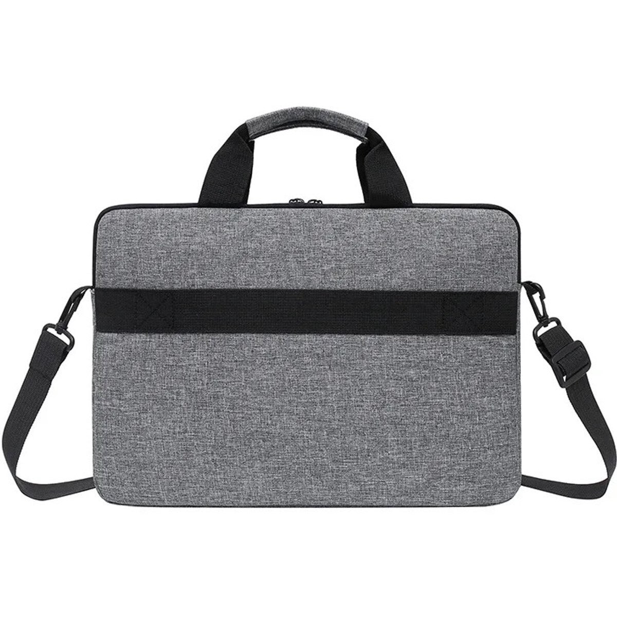 Geanta laptop 13-15 inch, nylon, gri, 9L, reglabila