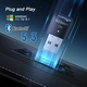 Ugreen CM591 Bluetooth adapter, USB, Bluetooth 5.3, Plug&Play, Kompakt méret, Fekete