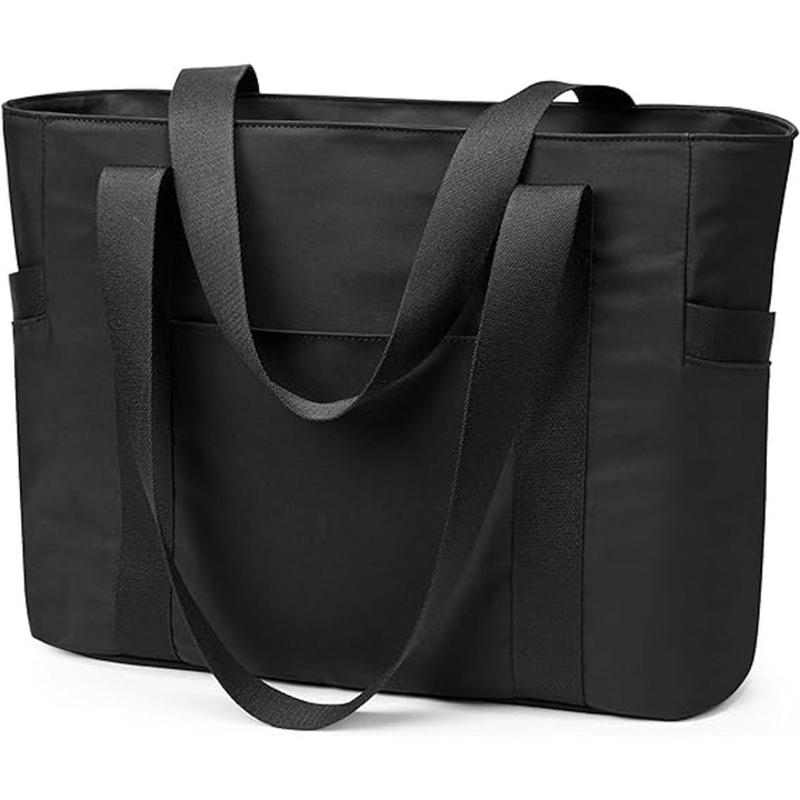 Geanta dama laptop 16 inch compartiment impermeabil nylon 43x17x31.5cm albastru