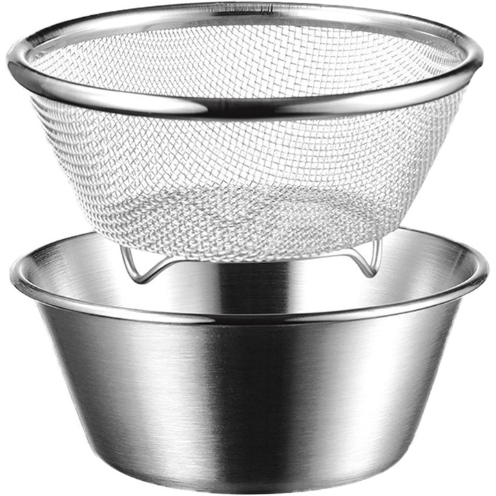 Mini szűrő 14cm rozsdamentes acél 304 finom háló multifunkcionális