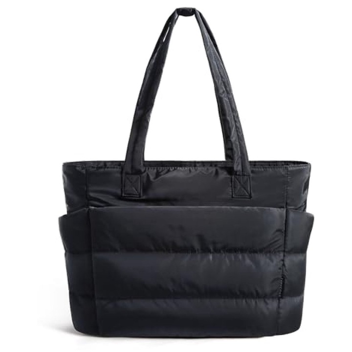 Geanta umar dama laptop 15.6 inch rezistenta apa negru 30x15x40cm