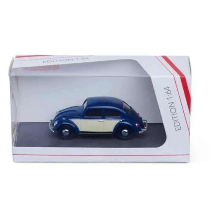VW Volkswagen Kafer 1500 Limousine kék autómodell 1:64 méretarányban, Schuco