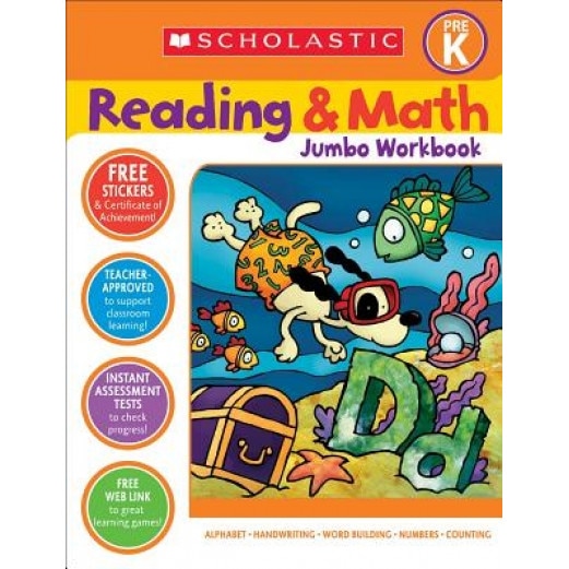 Reading & Math Jumbo Workbook: Grade Prek,
