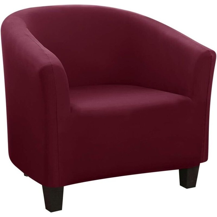 Husa extensibila pentru fotoliu, rosu vin, 70x55x40cm