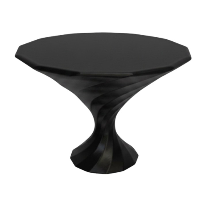 Prémium Süteménytartó, Tortatartó Típus, Modern Kortárs Design, 230 x 158 mm - fekete