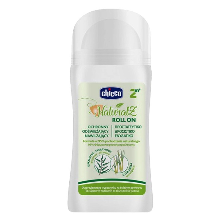 Roll-on protector, impotriva insectelor, pentru bebelusi si copii, 60 ml, Chicco 167838, Alb