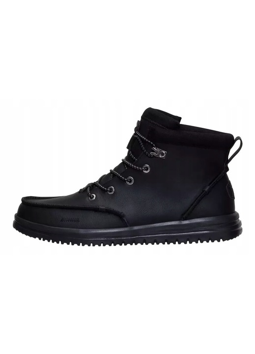 Ghete barbatesti, Hey Dude, Bradley Classic Tumbled, negre, marimea 47, cu siret, captusite