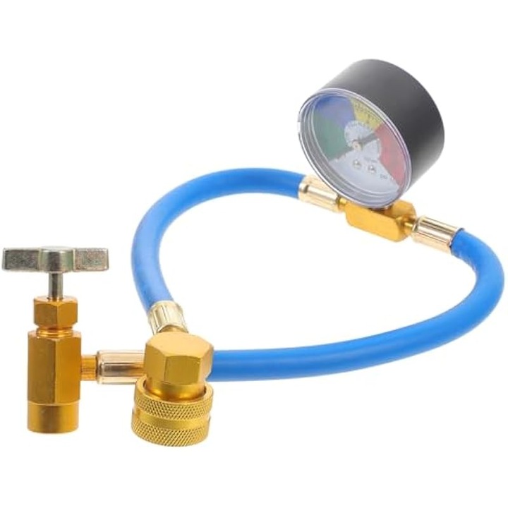 Furtun incarcare agent frigorific R134A cu manometru 13x2.8x1cm