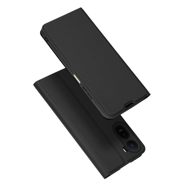 Husa pentru Xiaomi Redmi A7 Pro 4G tip carte BookFlip, inchidere magnetica, negru
