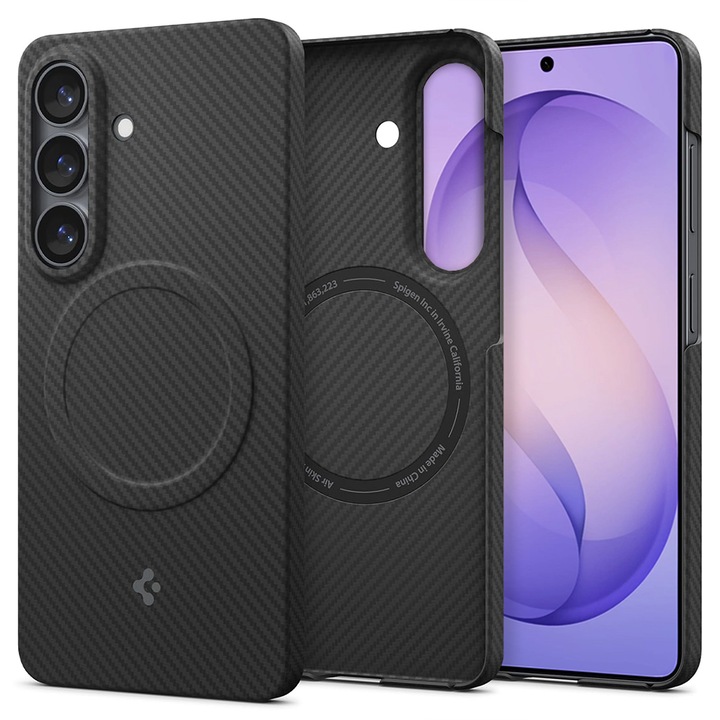 Husa pentru Samsung Galaxy S26 Plus, Spigen, Protectie, negru