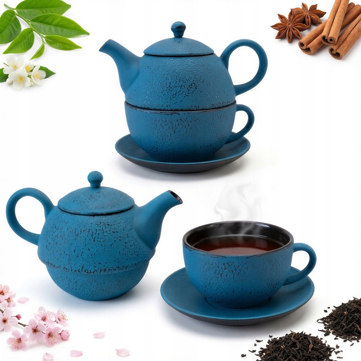 Infuzor ceai Sokomedica 0.4L turcoaz fonta