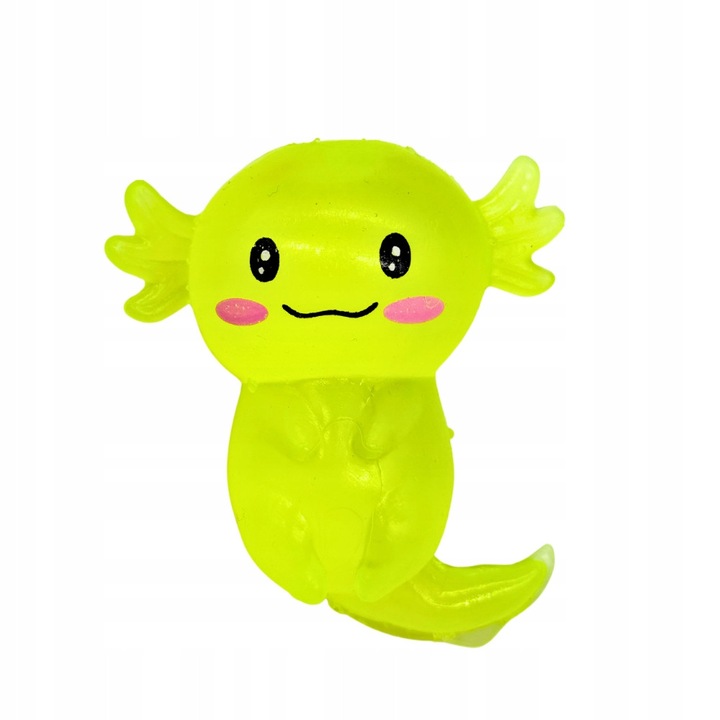 Antistressz játék Axolotl Megadidi puha narancssárga 10x8x4cm