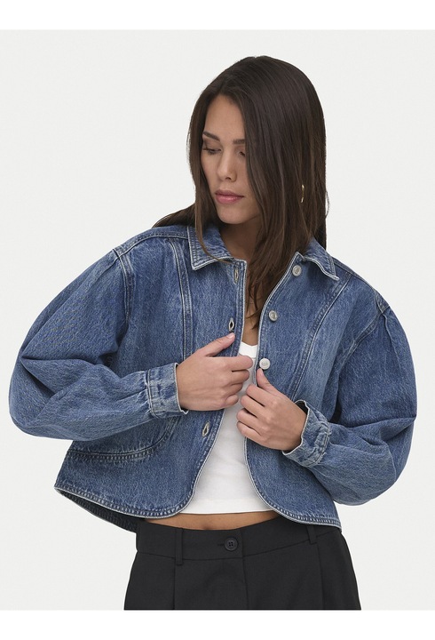Geaca de blugi dama, Only, Albastru, bumbac, regular fit