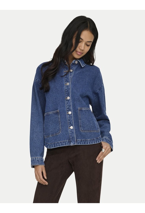 Geaca dama, Only, denim, albastru, bumbac/poliester