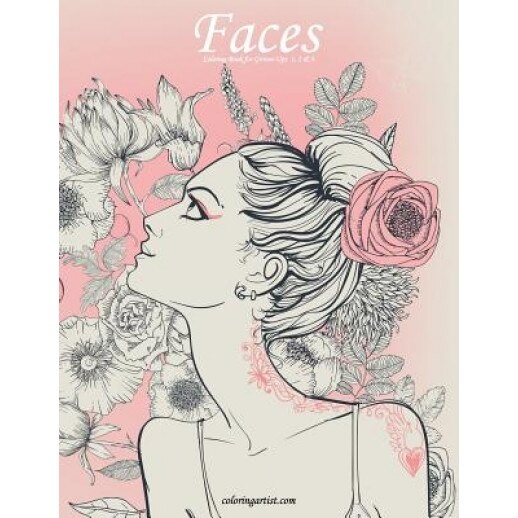 Faces Coloring Book for Grown-Ups 1, 2 & 3, Nick Snels (Author)