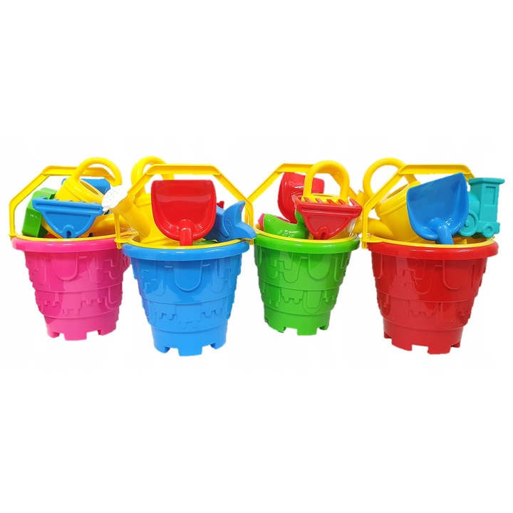 Комплект играчки за плаж MEGADIDI 7 части многоцветен 31x19см