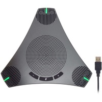 Difuzor si microfon de conferinta USB Q95mini, 360° omnidirectional, cu hub USB, reducere zgomot si anulare ecou, pentru 8–10 persoane, birou si acasa