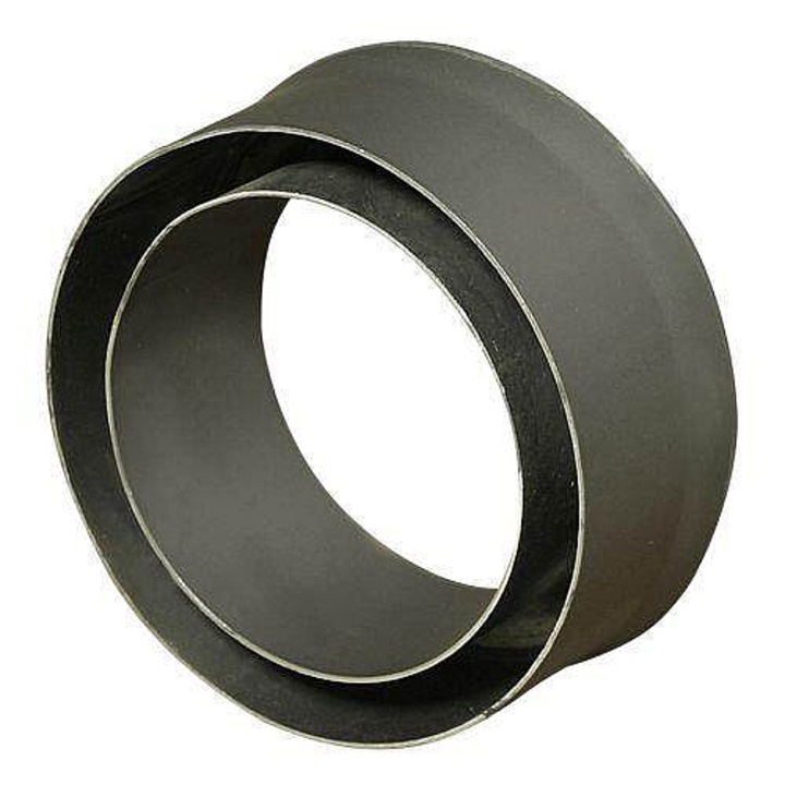 Reductie cos fum Steel 150x125mm 80x1.5mm negru