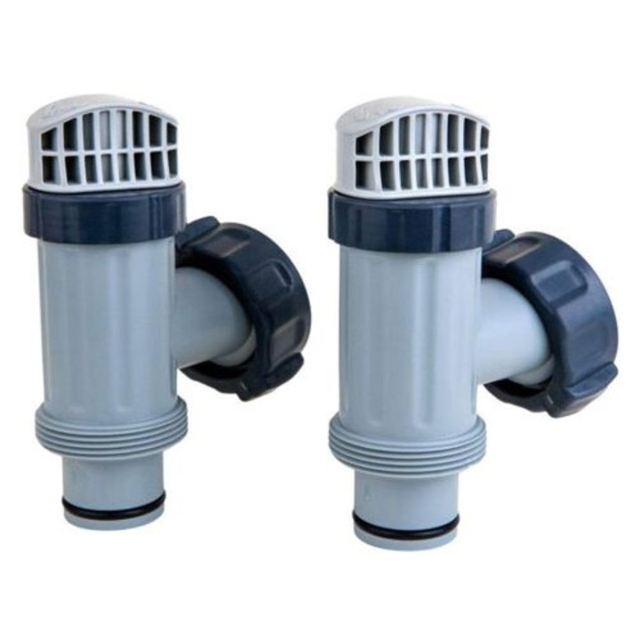 Valva cu piston supraterana Intex, pachet de 2, cu garnitura si piulita, pentru piscine mari