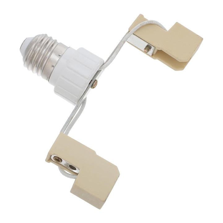 Adaptor soclu ceramic de la E27 la R7s 118 mm, convertor pentru becuri cu halogen si LED, soclu durabil, pentru uz electric casnic si profesional
