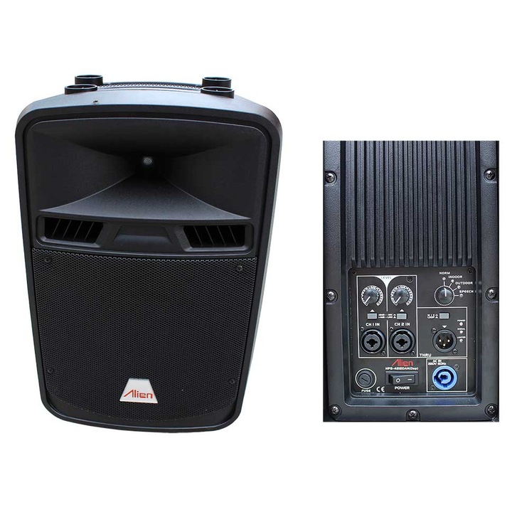 12 hüvelykes ABS D osztályú audio rendszer 300W RMS 4212DAH Alien