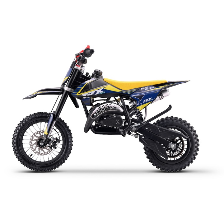 Motocross pe benzina pentru copii TEA Sports Cross TRX galben– 60cm3