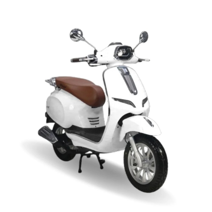 Scuter benzina RS4 Alb, 45 Km/h, 50 cc, 2.94Cp, euro5, in 4 timpi
