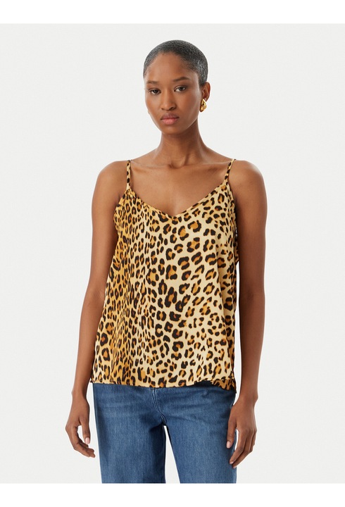 Top de dama, Lola Casademunt, animal print, multicolor, 100% cupro