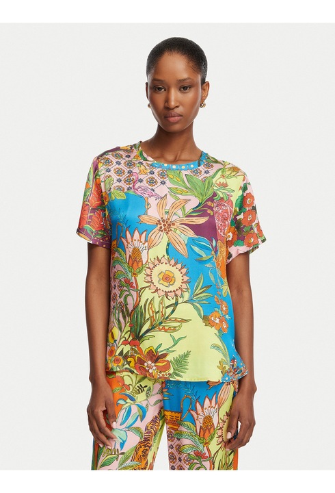 Tricou dama, Liu Jo, multicolor, regular fit, viscoza