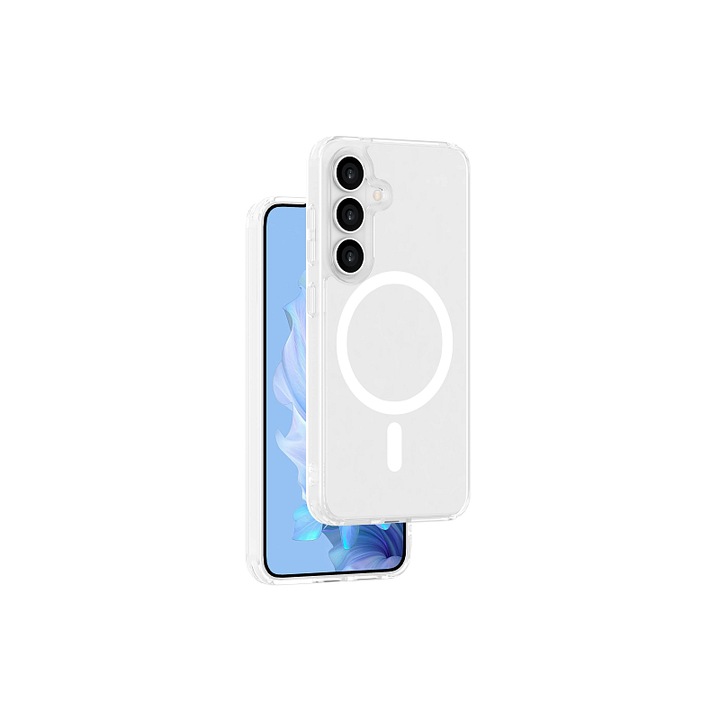 ER Crystal Snap telefontok, átlátszó, MagSafe-kompatibilis, 5G, vékony, Samsung Galaxy S25-höz