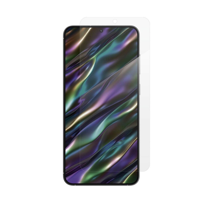 ER Elite védőfólia, alumínium-szilikát üveg, antimikrobiális, átlátszó, Samsung Galaxy S25+ készülékhez