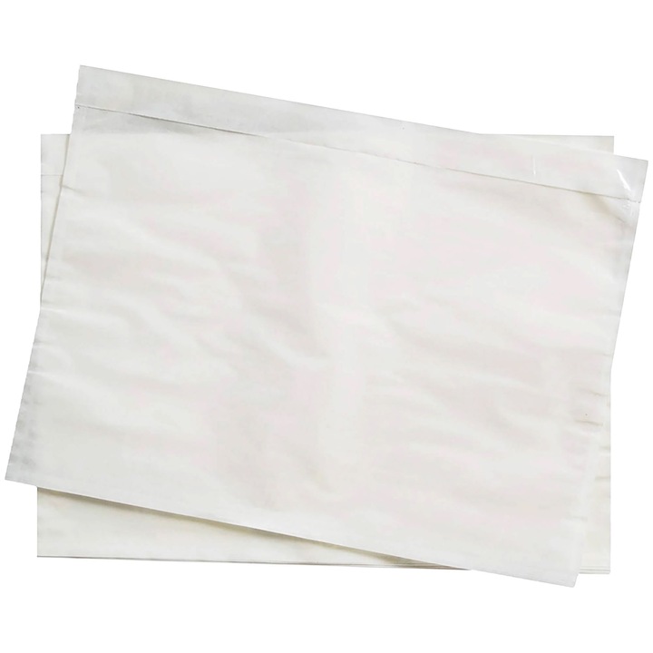 Plicuri C4 GPV, plastic, transparent, lipire siliconică, set 500 buc, 325x230mm